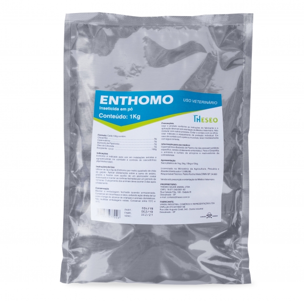 Enthomo é a solução da Theseo para controle de cascudinhos em aviários. Formulado com diferentes classes de inseticidas mais um potencializador, Enthomo é eficaz no combate e controle de Alphitobius spp.