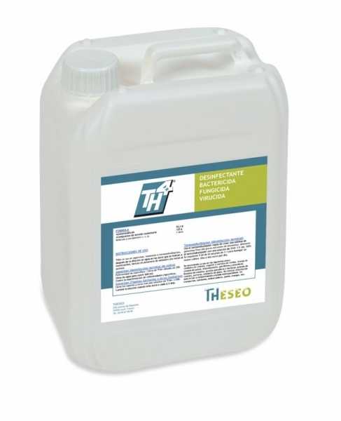TH4+ � um germicida de amplo espectro de uso agropecu�rio, altamente eficaz contra bact�rias, fungos e v�rus com formula��o �nica de associa��o de cinco desinfetantes, que garantem estabilidade, versatilidade e impede o desenvolvimento de resist�ncia.